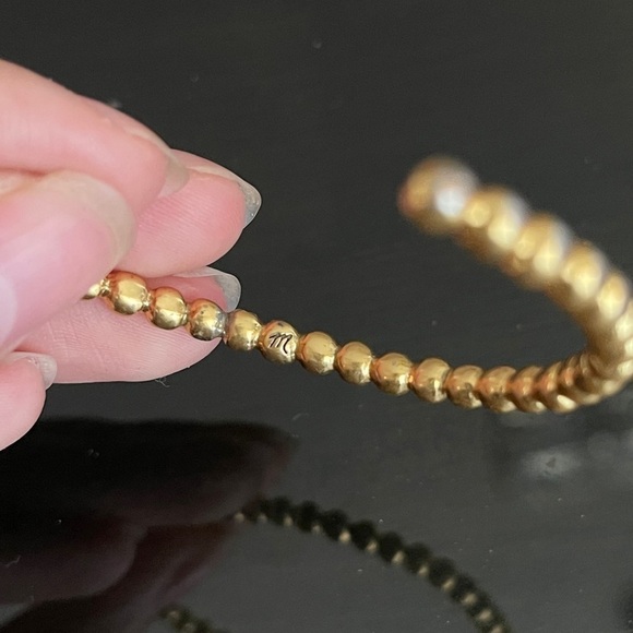 Beaded madewell gold tone cuff - Picture 4 of 4